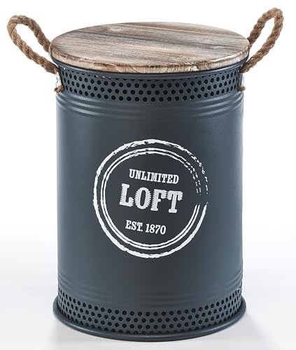 Kobolo Wäschebehälter LOFT Gr. M 47 cm Anthrazit
