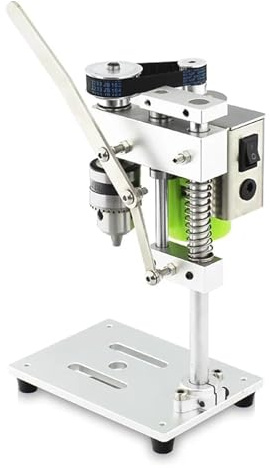 Perceuse à Colonne, Petite mini perceuse d'établi de table, électrique à vitesse CC, poinçonneuse précision domestique, monter soi-même