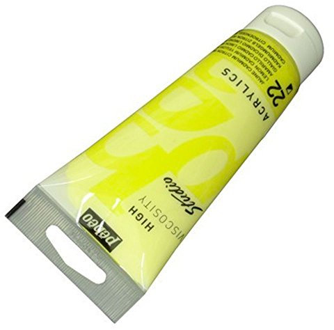 Pébéo 837022 Studio Acrylique Tube Jaune Cadmium Citron Imitation 100 ml