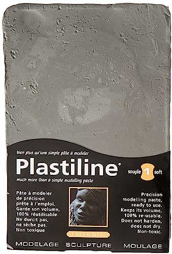 Jacques Herbin 7740T Block Plastiline 750g Dunkelgrau Härtegrad 1