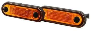 HELLA 2PS 959 788-002 Seitenmarkierungsleuchte - Begrenzungsleuchte - Anhänger - Wohnwagen - LED - 24/12V - Schraubanschluss/Einbau - Kabel: 500mm - Stecker: offene Kabelenden
