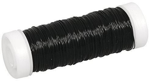 Rayher Filo Metallico per Bigiotteria, Nero, 0,30 Mm Ø, Rotolo 50 M, 2405501