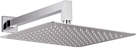 PaulGurkes Kopfbrause eckig 30 cm mit Wandarm Rainshower Set Brausekopf Regendusche