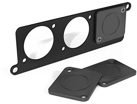 Temple Audio Mini Module Punched Plate - Schwarz - Gitarren-Effektgerät-Platte - Effektgerät - Gitarren