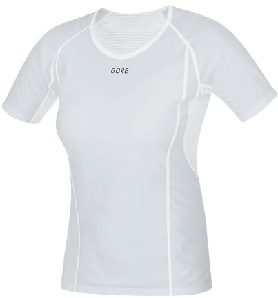 GORE WEAR M Femme Sous-maillot à manches courtes GORE WINDSTOPPER, 38, Gris clair/Blanc