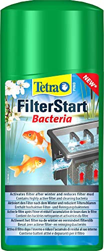 Tetra Pond FilterStart – Miscela Altamente Attiva di batteri filtranti e depuratori, prolunga Gli intervalli di Pulizia del Filtro del laghetto, 500 ml