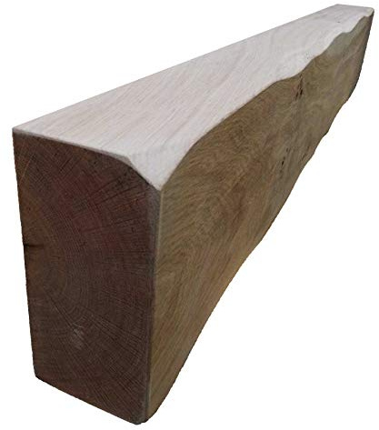 CT Oak Beam Fireplace Mantel/Mantelpiece - Size: 8 x 4, Length: 7 foot, Planed & Sanded - Heavily Worked