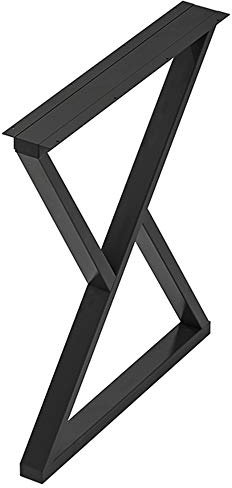 MANG Schwerlast Metall Tischgestell X-Form Tischkufen Gold/schwarz X-förmiges Tischbeine DIY Industrial 70cm Schreibtisch Couchtisch Tischuntergestell X1