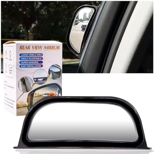 Biqing 1PC Espejos de Punto Ciego,Universal Espejo Retrovisor para Automóvil Espejo Retrovisor Auxiliar Coche B Pilar Asiento Trasero observación Auxiliar Espejo Seguridad