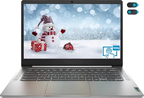 2022 Lenovo 14 pantalla táctil Chromebook computadora portátil, pantalla táctil Full HD de 14 pulgadas, Mediatek Quad-Core MT8183, 4 GB RAM, 64 GB eMMC, cámara web, Chrome OS, + accesorio YSC