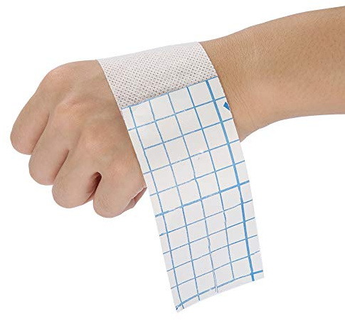 Medizinisches Klebeband, 10 M Flexibles, Selbstklebendes Medizinisches Klebeband, Atmungsaktives, Nicht Gewebtes Weißes Fixierband, Bandage Zum Befestigen von Pflasterarten (5cm*10m)
