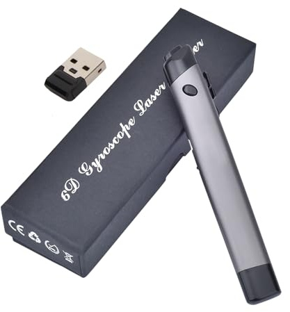 Sxhlseller Mouse Ottico Wireless con Penna 2.4G, Mouse Ergonomici da 1200 DPI con Funzione Stilo, Mouse Portatile con Penna Tascabile per PC Portatile e Notebook (grigio)
