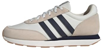 adidas Herren Run 60s 3.0 Leather Shoes, Wonder White/Legend Ink/Core White, 43 1/3 EU