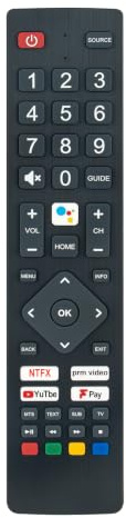 POF/RMC/0004 Replace Voice Remote Control Fit for Polaroid Smart TVs | P50UAM2351U P32RAM1071U PA32H4312LEKB