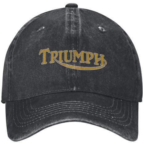 QIYAEUA Triumphed Racing Baseball Cap Motorcycle Tennis Skate Trucker Hat Unisex Men Stylish Sunscreen Snapback Cap