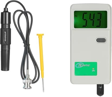 MZZYG Testeur De PH De Haute Précision avec Affichage Rétroéclairé, Testeur De Qualité De l'eau for Laboratoire, Eau Potable, Aquarium Hydroponique Mesure PréCise