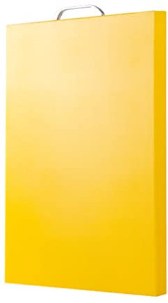 CAFIEDR Premium Thickened Rectangular Plastic Cutting Board Double-sided With Handles Large For Kitchen For Meat -yellow Cutting Board For Carving Meat or Vegetables(Yellow 2 Pack)
