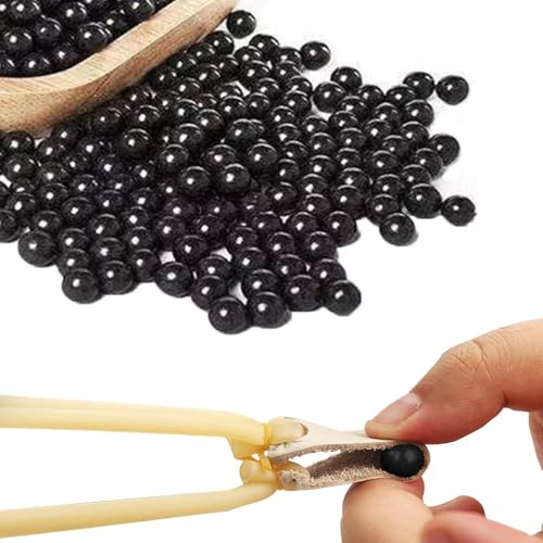 NUWIQ Palline di fango, 500 g, 9 mm, per esercizi di centrifuga, colore nero