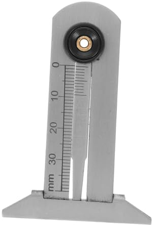 TOPBATHY Calibro Profondità per Pneumatici in Ferro Inox Leggero Misurazione Accurata dello Spessore del Battistrada per Auto e Moto
