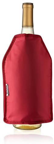 Innovine Freeze Gel Bottle Sleeve, Portable Cooler, Fits Standard Wine Bottles, Durable Nylon Exterior, Perfect for Travels, Picnics, and Outdoor Parties, Set of 1, Raspberry