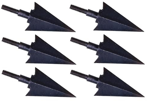 Asukohu 6 x Pfeilspitzen, zum Einschrauben, traditionelle Bogenschießen, Bogenspitzen, für und Ziele, traditionelle Outdoor-Pfeilspitzen