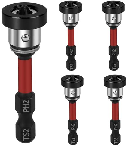 Raxfekro Drywall Bit Attachment, 1/4 Inch Hex Shank for Drywall Screws, Drywall Screwdriver Attachment for Cordless Screwdrivers and Hand Drills