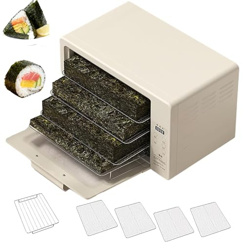 Essiccatore Intelligente per Alimenti ad Aria Calda, Disidratatore Elettrico da 25 Litri con Vassoi, Controllo della Temperatura 30-100°C e Timer 24 Ore, Forno in Acciaio Inossidabile per Nori