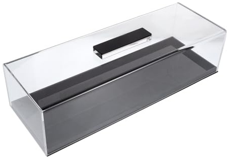 COLLBATH Soporte Elegante para Tartas de Acrílico Bandeja Rectangular con Tapa Transparente y Fácil de Limpiar, Adecuado para Presentación y Almacenamiento en Cocina