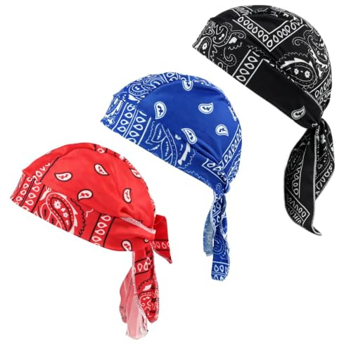 Bandanas Sport Casquette Homme Femme, Respirant Bonnet Cyclisme Durag pour Vélo Course à Pied