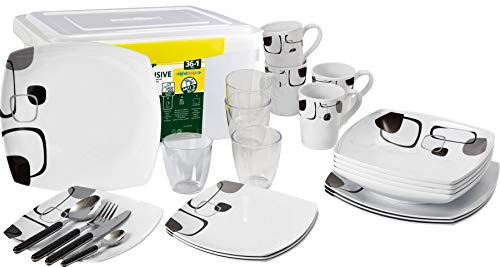BRUNNER All Inclusive Enigma - Juego de Platos de melamina