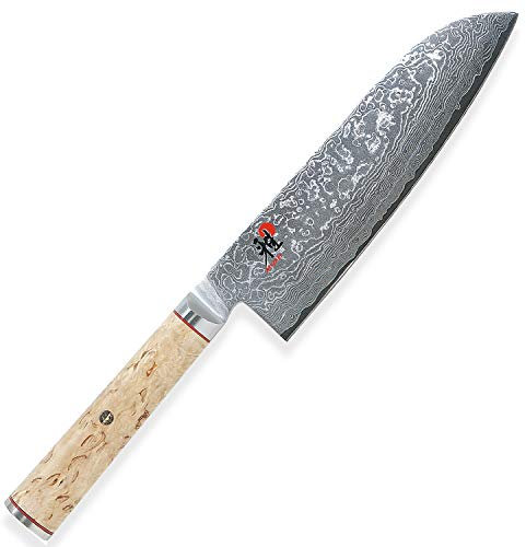 Miyabi 34374-181 Santoku-/Kochmesser, Stahl, 18 cm, silber / birke