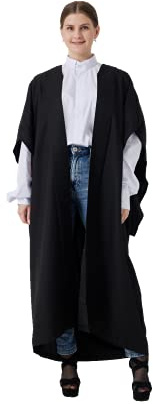 GraduatePro Toga Laurea Aperta Donna Uomo Costume università Master Regalo Graduation Gown Laureato