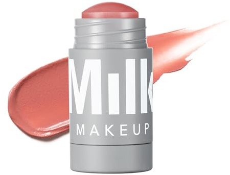 Milk Makeup Lip + Cheek Stick – Buildable Cream Blush + Lip Color w/Hydrating Mango Butter + Avocado Oil for a Natural Flush – Long-Lasting, Multiuse, Vegan Formula – Werk (Dusty Rose), 0.21 oz