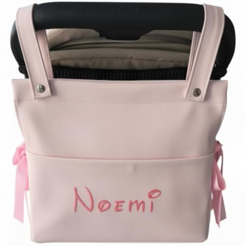 Bolso Carro Bebe Personalizado Impermeable Organizador Silla Paseo 38x33x11 | Personalizado con el nombre del bebé, impermeable y de gran capacidad para llevar todo organizado en cada paseo