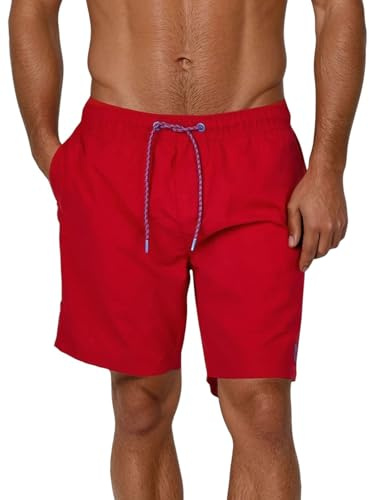 riverso Badehose Herren lang Badeshorts RIVDavid Regular Fit Schwimmhose Elastischer Bund Schwarz Blau Rot Grün Orange S M L XL XXL 3XL 4XL 5XL | Kurze Hose Taschen Shorts Elastischer Bund Schwarz Blau Rot Grün Orange S M L XL XXL 3XL 4XL 5XL