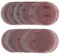 Kcmell 25 Pcs 125mm Mesh Sanding Discs Hook & Loop 80/100/150/240/400 Grit, Dust Free Round Mesh Sanding Discs Pads Anti-Clogging Grinding Polishing Sandpaper for Car, Wood and Furniture