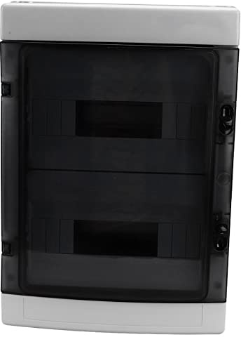 Quadro Elettrico, Centralino da Parete,Scatola di Protezione di Distribuzione a 24 Moduli, Quadro Elettrico per Trasparente Impermeabile Ip65,per Elettricità, Comunicazione