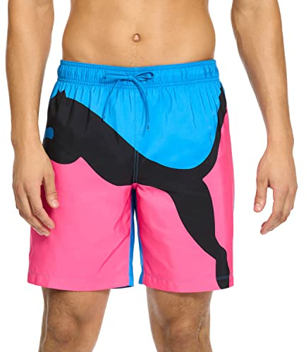 PUMA Herren Power Volley Schwimmbrett-Shorts Badehose, Digitales Cyan, XL