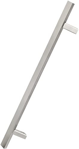 KOTARBAU® Außentürbeschlag Einseitiger Haustürgriff aus Edelstahl INOX mit Langer Schraube 45 Grad 1300 x 1800 mm