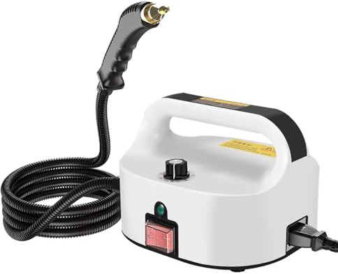 Limpiador a Vapor Doméstico Motor de Vapor Eléctrico de 350 Ml Motor de Vapor de Alta Presión Y Alta Temperatura para Cocina/Baño/Suelo/Lechada/Azulejos/Alfombras/Coche 220V 2500W 4.5Bar(Negro)