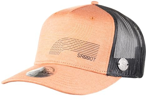 SABBOT Luke Snapback Cap, Moderne Mesh-Kappe, Verstellbare Trucker-Mütze, Basecap, Stylischer Sonnenschutz, Sportcap, Sommerhut, Atmungsaktiv, Ideal für Outdoor (Orange)
