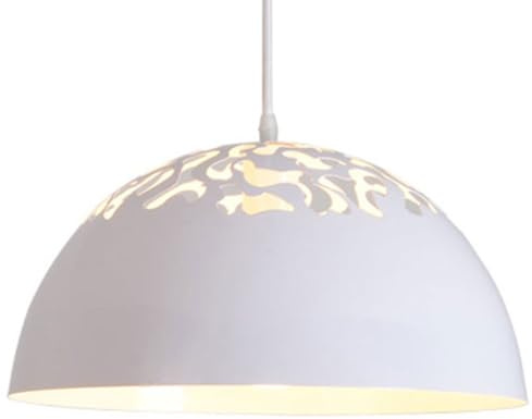 SHUANGZ Lámparas Colgantes De Estilo Minimalista Lámparas Colgantes LED con Pantalla De Metal Retro Luminaria Colgante Suspendida De Techo En Blanco Y Negro Luces De Bar De Estilo Country Americano