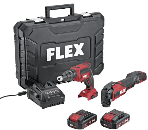 FLEX Azione DUOpack 532427 - Avvitatore a batteria DW 45+MT 18-EC TC/2.5 (dimensioni 475 x 345 x 140 mm, peso 6,85 kg, batteria da 18 V)