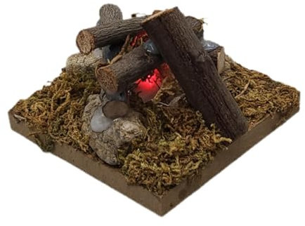 Oshhni 1:6 muñeca Utensilios de Cocina para Acampar Accesorios de decoración de muñecas Vestir Dioramas Modelo de Pila de leña en Miniatura para Figuras