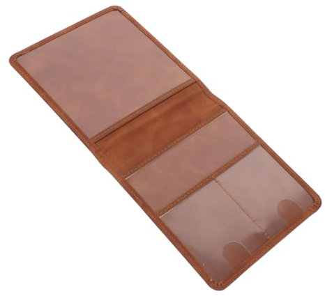 TOKIDNY Car Interior Accessories Driver License Holder Pu Leather Insurance Folder Id Card Organizer