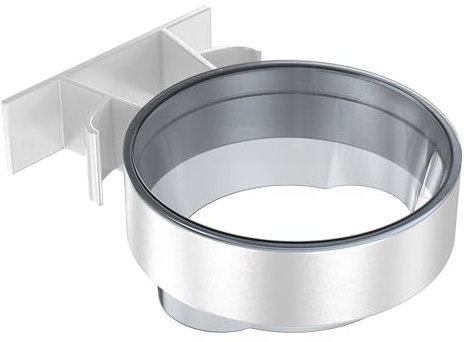 FALSKT Soporte Secador de Pelo de Aluminio, Colgador Secador Pelo sin Agujeros para el Montaje, Soporte Secadora Estable, para Baño, Hotel, Peluquería, Dormitorio, Plata