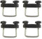 ainih Car Roof Rack Basket U-Bolt Clamps Mounting Fitting Kit Compatible With Car SUV RV Camper