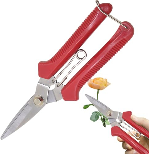 Sghtil Tijeras de Podar, Recortadoras de Plantas de Interior Resistentes, Podadoras de Jardín Ergonómicas Antioxido, Tijeras de Precisión para Bonsáis y Setos