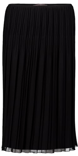 Vera Mont Damen Chiffonrock mit Plissee 38, Schwarz