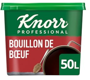 KNORR Bouillon de Bœuf en Pâte 1 kg – Base culinaire concentrée pour sauces, soupes et plats mijotés